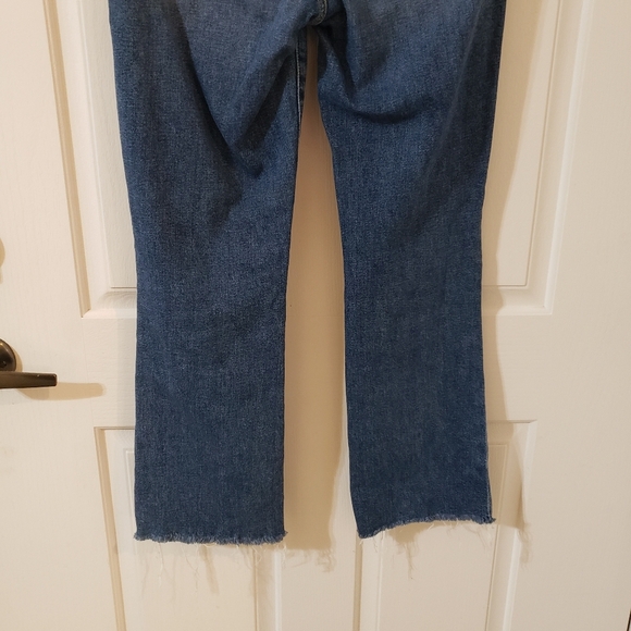 Joe's Jeans High Rise Cropped Boot Denim The Callie Raw Hem Size 24 - Picture 10 of 10